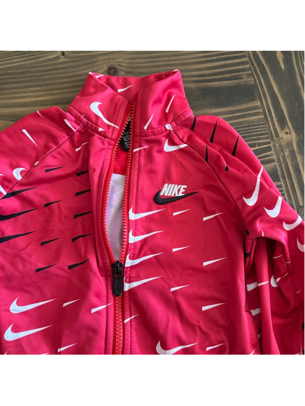 Nike Toddler Track Jacket Bundle 4T Red Blue Full Zip Athletic Set - Picture 3 of 12